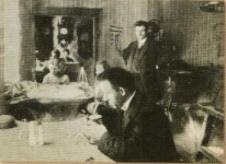 Werkstatt 1904 mit Walter Heller